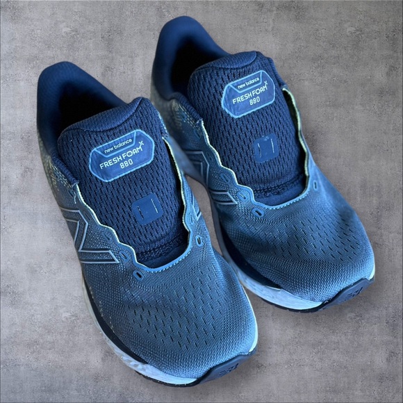 New Balance Ocean Gray/Yellow Sneakers Sz 8.5 D - Picture 2 of 16